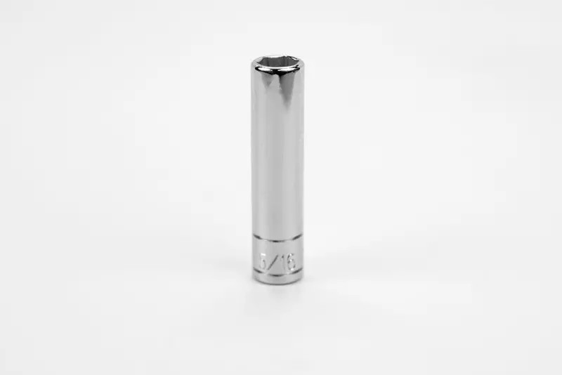 5/16″ 1/4″ Drive 6-Point Deep Chrome Socket