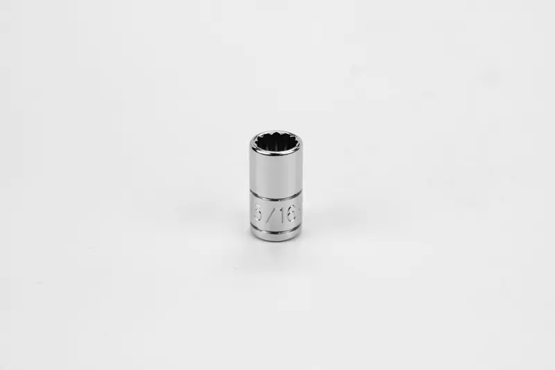 5/16″ 12-Point Fractional Chrome Socket – 1/4″ Drive