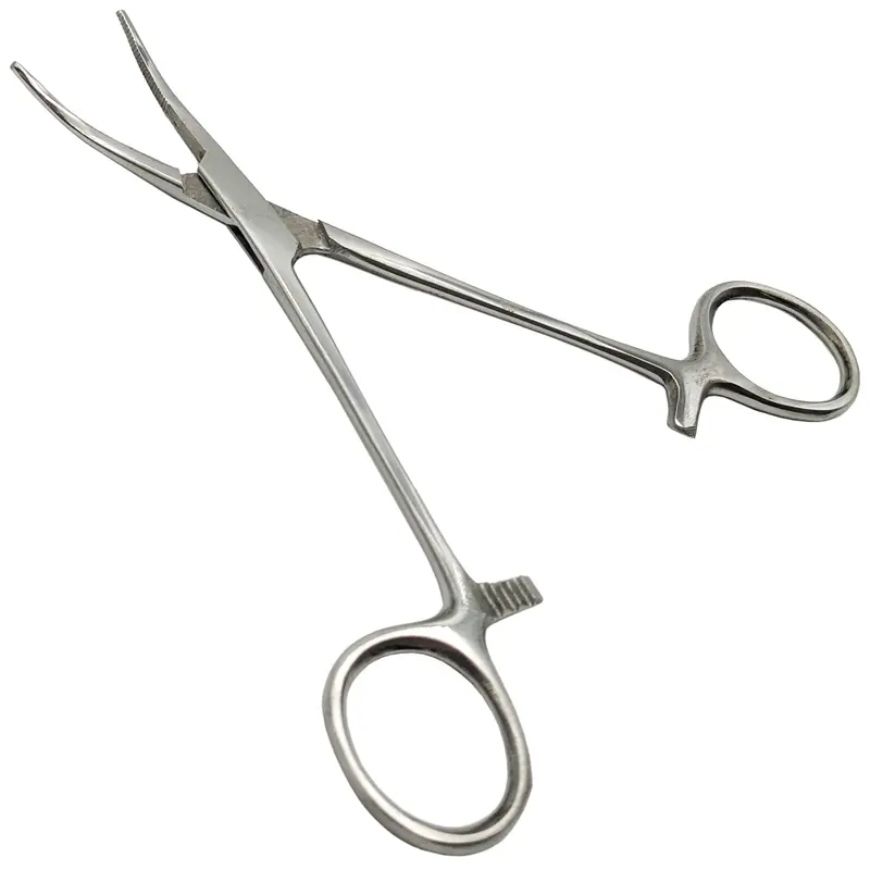 5.5″ Curved Hemostat Clamp – Serrated Jaws, Precision Surgical-Style Grip