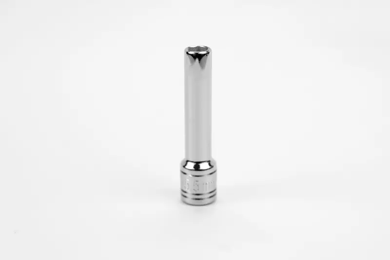 5.5 mm 1/4″ Drive 6-Point Deep Chrome Socket – Metric Size