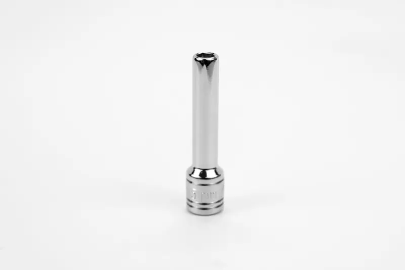 5 mm 1/4″ Drive 6-Point Deep Chrome Socket – Metric Size