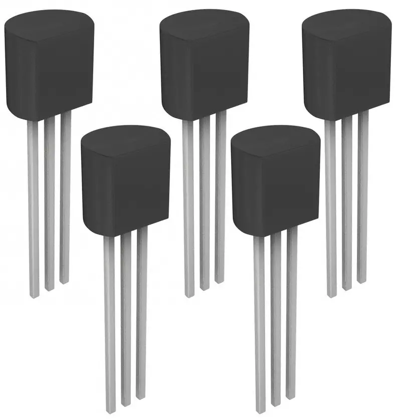 5-Pack LM35 Precision Centigrade Temperature Sensor – Calibrated in °C, TO-92