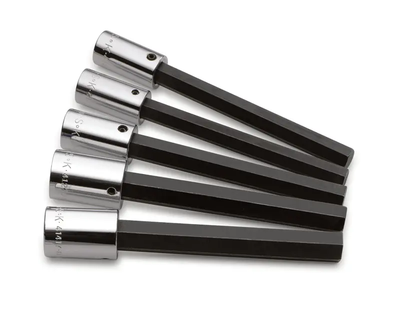5-Piece 1/2″ Drive Long Hex Bit Socket Set – Metric Sizes