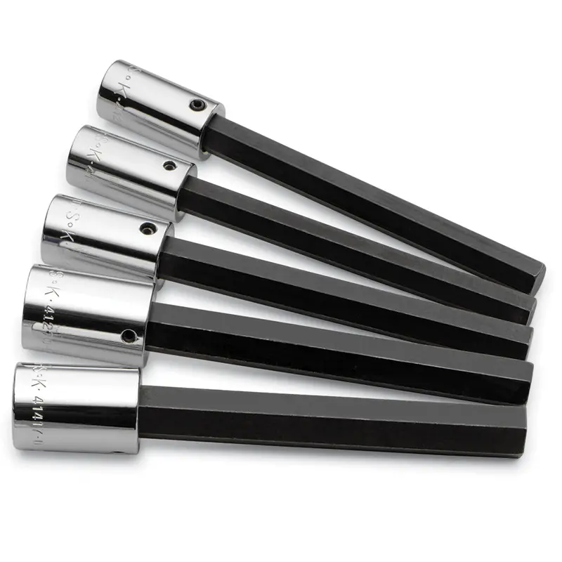 5-Piece Fractional Long Hex Bit Socket Set — 1/2″ Drive