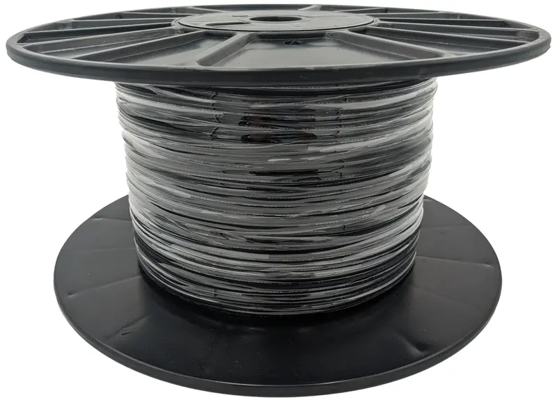 500-Foot Black 18-Gauge Stranded Lamp Cord — SPT-1, 2-Conductor Indoor/Outdoor Wiring