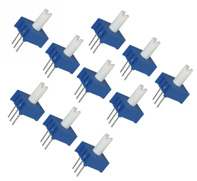 50KΩ Single-Turn Cermet Potentiometer – High-Stability Variable Resistor, 0.15″ Pin Spacing, 10-Pack