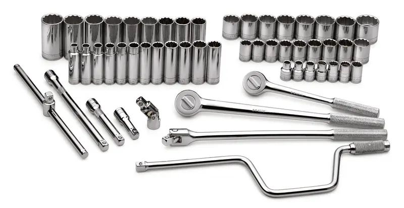 54-Piece 1/2-Inch Drive 12-Point Standard & Deep Metric Socket Set