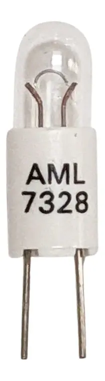 5mm T-1¾ Bi-Pin Incandescent Lamp — 6V, 200mA, 7.5mm Height
