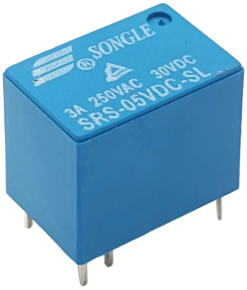 5V 1A DPST Relay Module — Double-Pole Single-Throw, Compact PCB Mount (SRS-05VDC-SL)