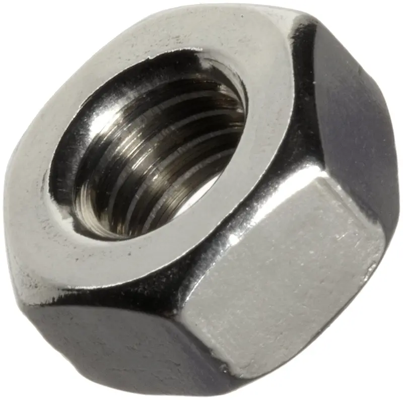 #6-32 Zinc-Plated Steel Hex Nuts – 100 per Box
