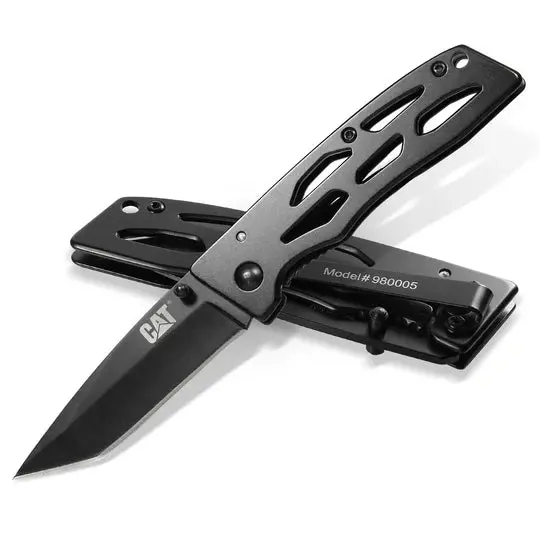 6.5-Inch Tanto-Style Folding Knife with Pocket Clip