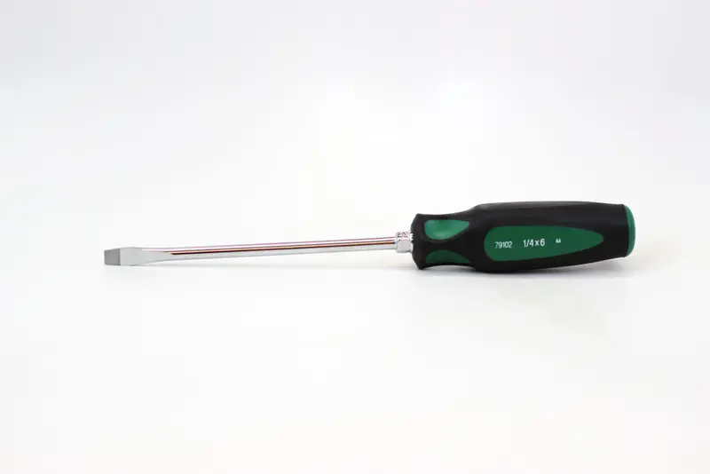 6-Inch 1/4-Inch Drive Keystone Slotted Screwdriver with CushionGrip Handle