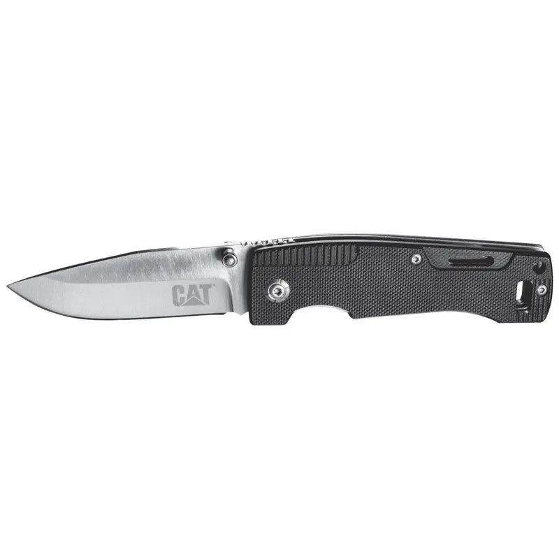 6-Inch G10-Handled Drop Point Folding Knife