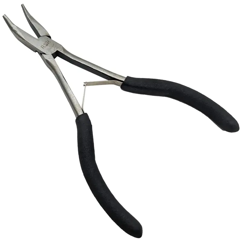 6-Inch Mini Bent-Nose Pliers – Smooth-Jaw Precision Gripping Tool