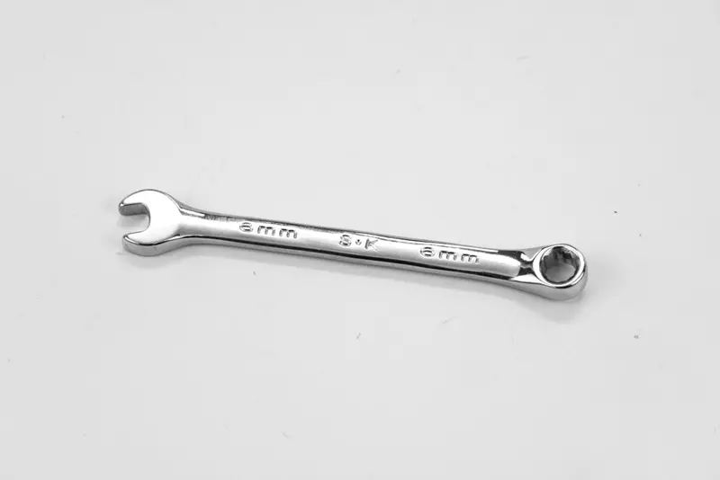 6 mm 12-Point Metric Combination Chrome Wrench – Ultra-Compact Dual-End Fastening Tool