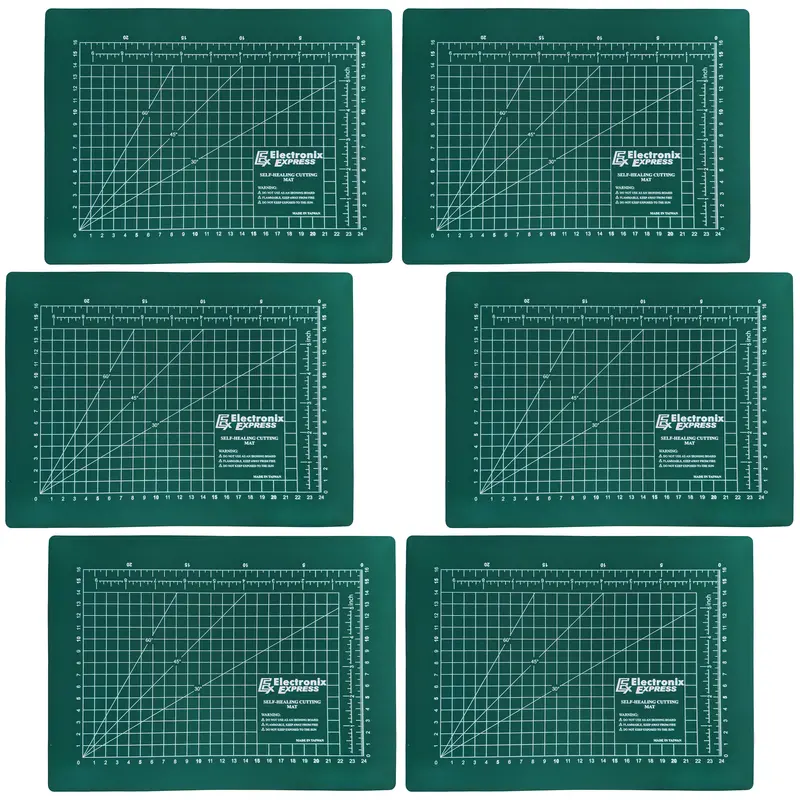 6-Piece Metric Self-Healing Cutting Mat Bundle – 22 x 30 cm (8.66 x 11.81 in) Reusable Surface