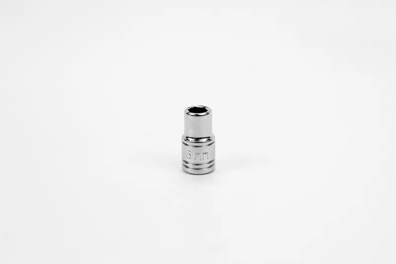 6mm 1/4-Inch Drive 6-Point Metric Chrome Socket