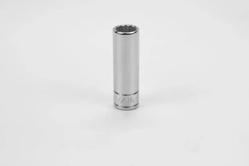 7/16″ 12-Point Deep Chrome Socket for 1/4″ Drive