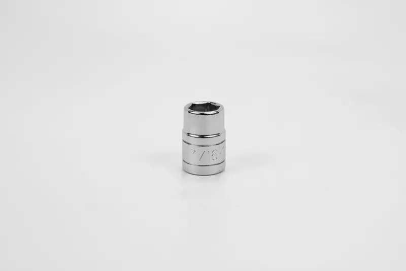 7/16″ 6-Point Chrome Socket for 3/8″ Drive – Standard Depth
