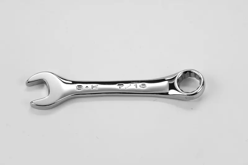 7/16 Inch 12-Point Compact Combination Chrome Wrench