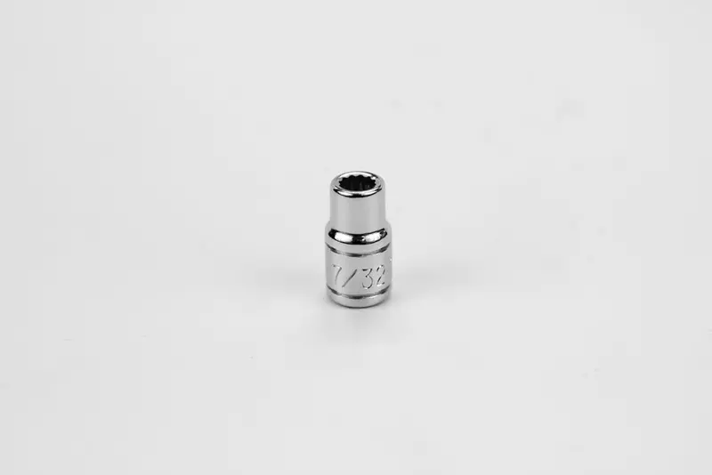 7/32″ 12-Point Fractional Chrome Socket – 1/4″ Drive
