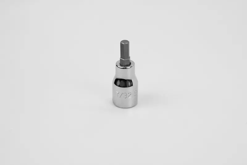 7/32″ Hex Chrome Bit Socket — 3/8″ Drive