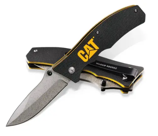 7.5-Inch Drop Point Folding Knife with Ergonomic Handle