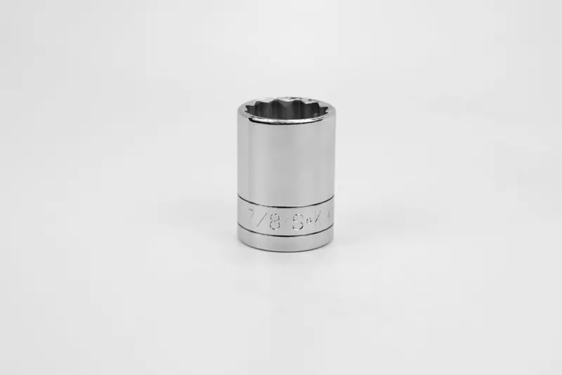 7/8″ 12-Point Chrome Socket – 1/2″ Drive, Fractional Standard