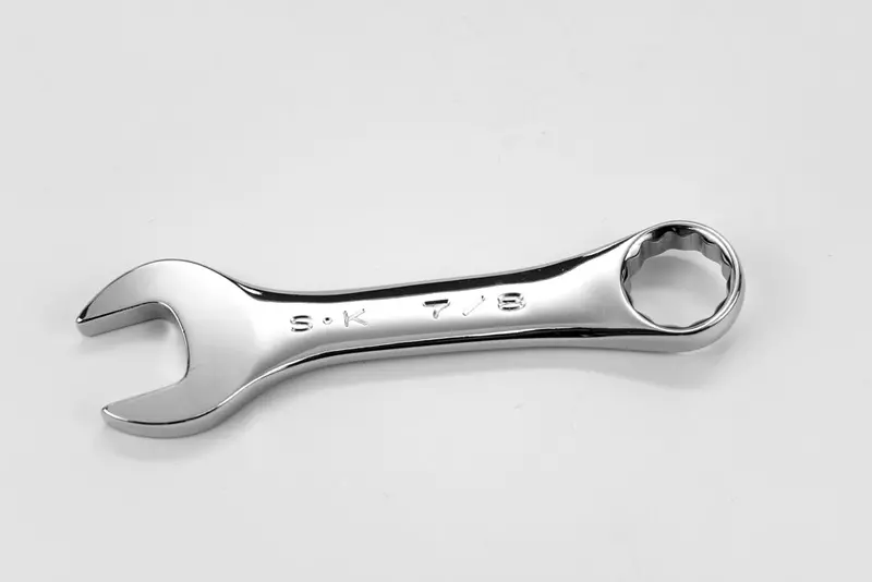 7/8 Inch 12-Point Low-Profile Combination Chrome Wrench