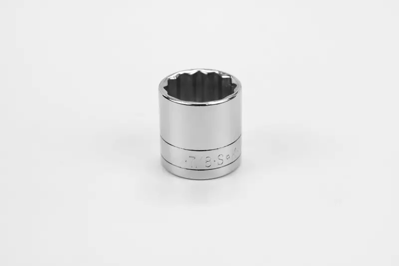 7/8-Inch 3/8-Inch Drive 12-Point Fractional Chrome Socket