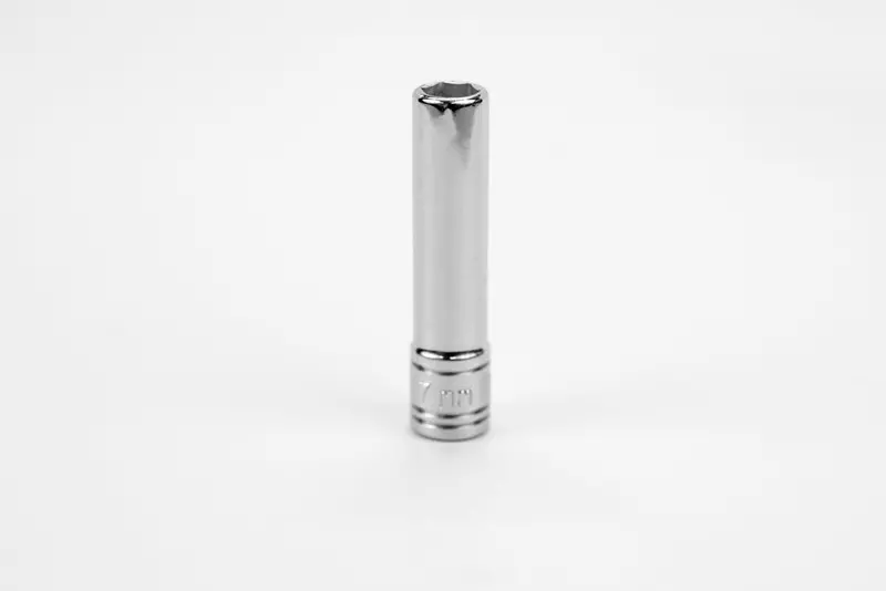 7 mm 1/4″ Drive 6-Point Deep Chrome Socket – Metric Size