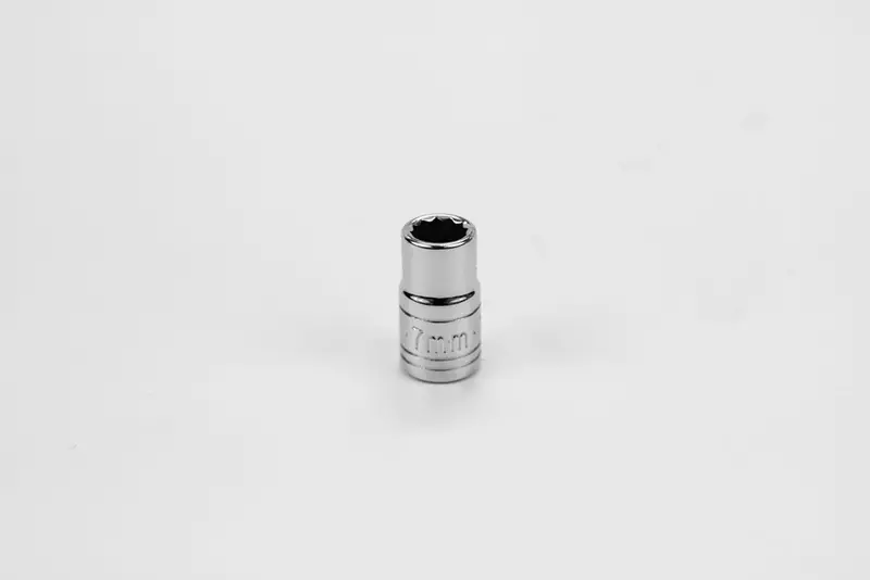 7 mm 12-Point Metric Chrome Socket – 1/4″ Drive