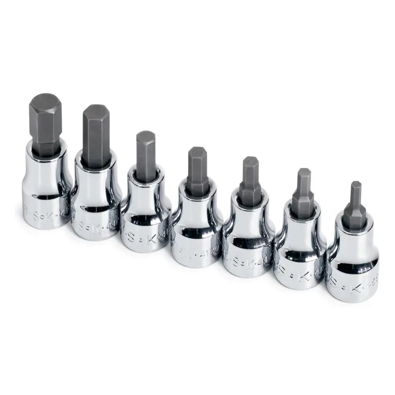 7-Piece 3/8″ Drive Fractional Hex Bit Socket Kit