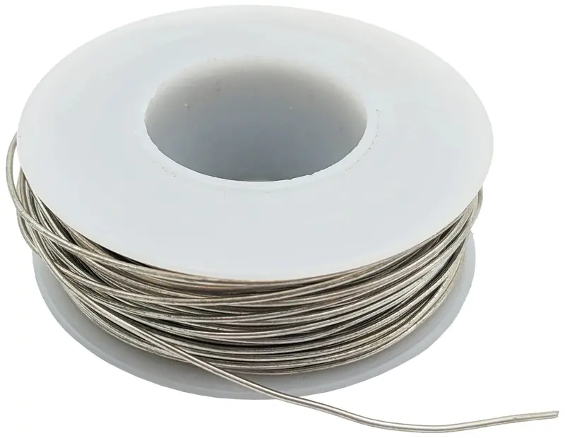 78-Foot Roll of 20-Gauge Silver-Tinned Copper Crafting Wire – Bare, Flexible, and Ideal for Jewelry and Electronics