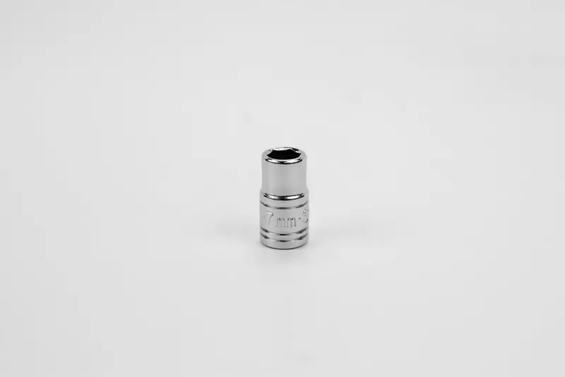 7mm 1/4-Inch Drive 6-Point Metric Chrome Socket