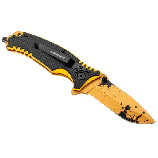 8-Inch Tactical Drop-Point Folding Knife