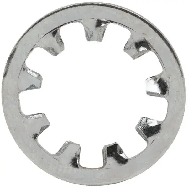 #8 Internal-Tooth Lock Washers – Zinc-Plated Steel, 100 per Box