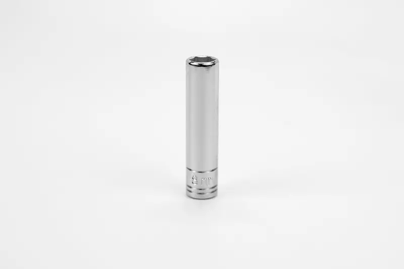8 mm 1/4″ Drive 6-Point Deep Chrome Socket – Metric Size