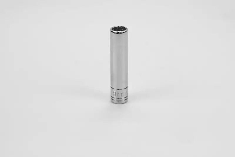 8 mm 12-Point Deep Chrome Socket – 1/4″ Drive