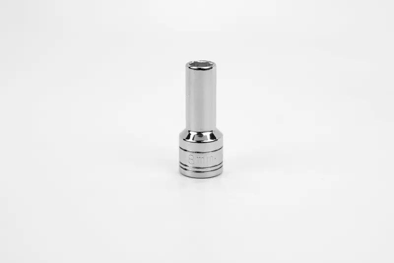 8 mm 3/8″ Drive 6-Point Deep Chrome Socket – Metric