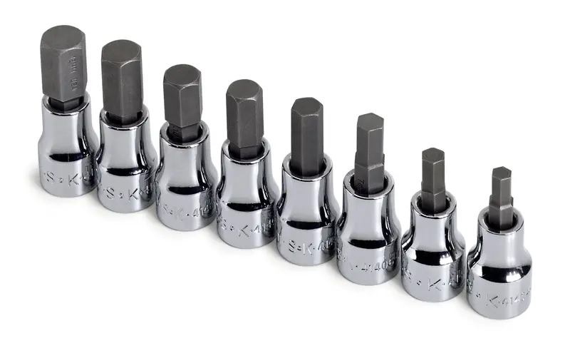 8-Piece 3/8″ Drive Metric Hex Bit Socket Set – Balanced Torque Distribution