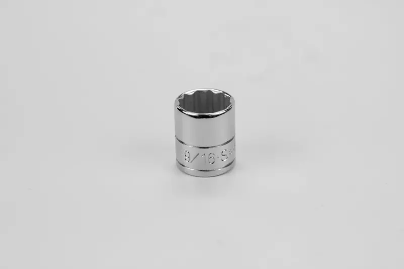 9/16″ 12-Point Fractional Chrome Socket – 1/4″ Drive