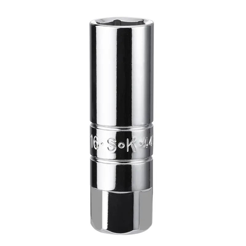 9/16″ 3/8″ Drive Spark Plug Socket – Chrome, Deep Well