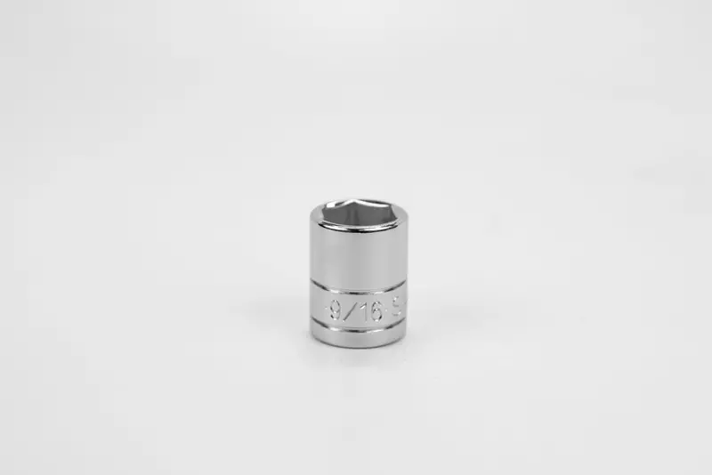 9/16″ 6-Point Chrome Socket for 3/8″ Drive – Standard Depth