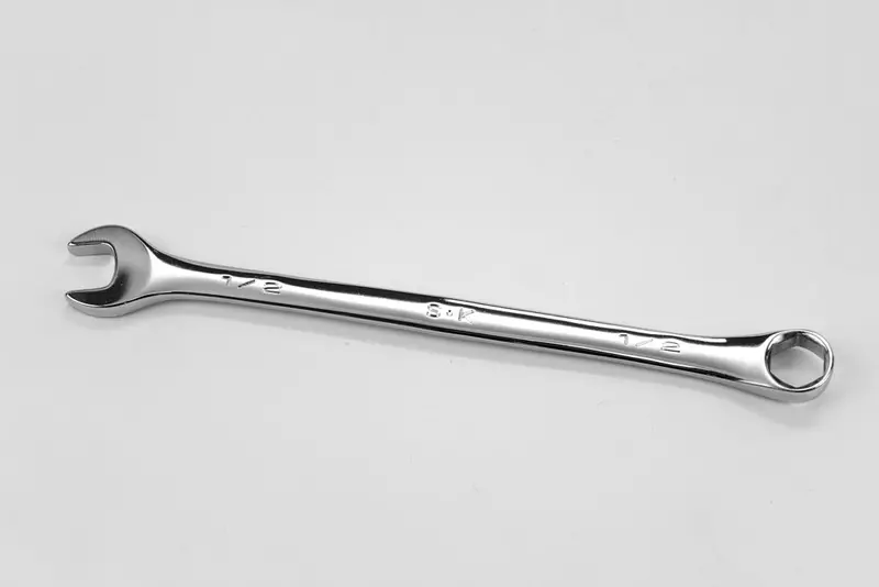 9/16 in 6-Point Precision Combination Chrome Wrench – Fractional