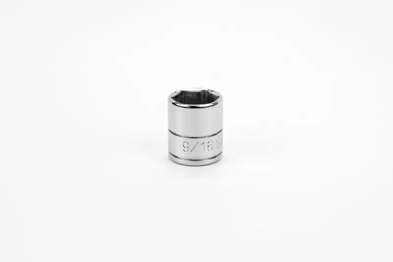 9/16-Inch Hex Chrome Socket – 1/4″ Drive, 6-Point