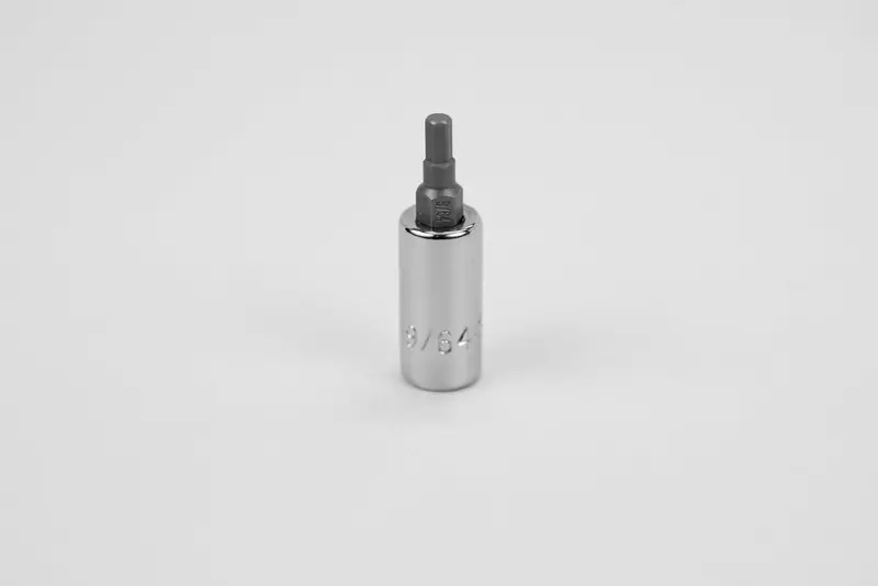 9/64″ Hex Bit – 1/4″ Drive Chrome Socket
