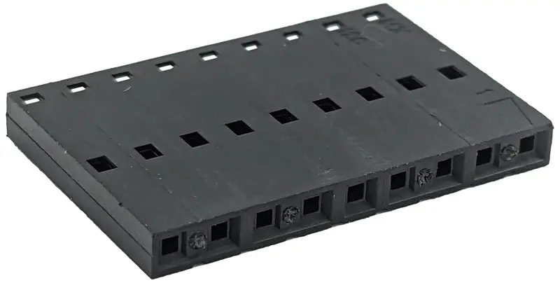 9-Circuit Crimp Terminal Housing – 0.100″ (2.54 mm) Pitch