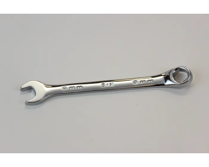 9 mm 12-Point Metric Combination Chrome Wrench – Fine-Torque Dual-Function Wrench