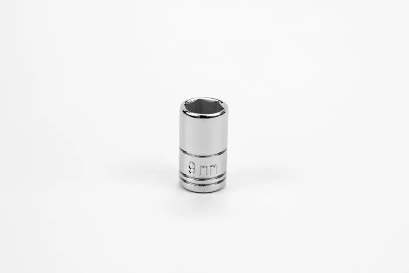 9mm 1/4-Inch Drive 6-Point Metric Chrome Socket